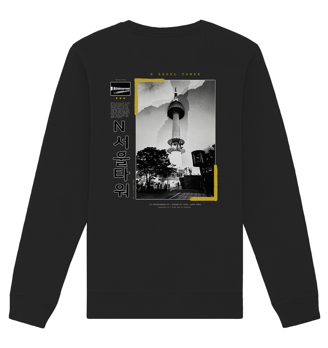 Namsan Tower N Seoul | Organic Unisex Pullover - Gomawo Korea - Sweatshirts - Südkorea - Korea - Bekleidung - Clothing - K-Streetwear - K-Clothing - K-Vibes