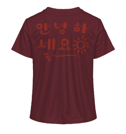 Annyeonghaseyo / 안녕하세요 | Damen Organic Shirt - Gomawo Korea - Damen - Südkorea - Korea - Bekleidung - Clothing - K - Streetwear - K - Clothing - K - Vibes