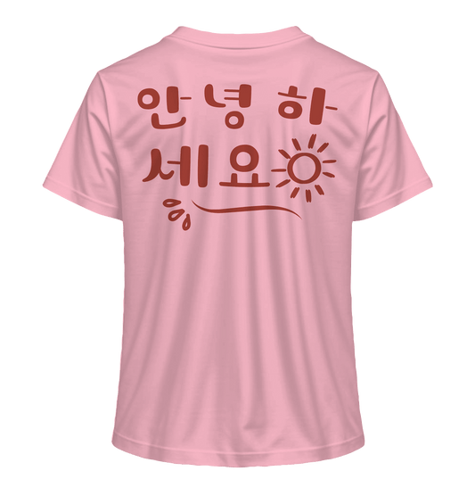 Annyeonghaseyo / 안녕하세요 | Damen Organic Shirt - Gomawo Korea - Damen - Südkorea - Korea - Bekleidung - Clothing - K - Streetwear - K - Clothing - K - Vibes