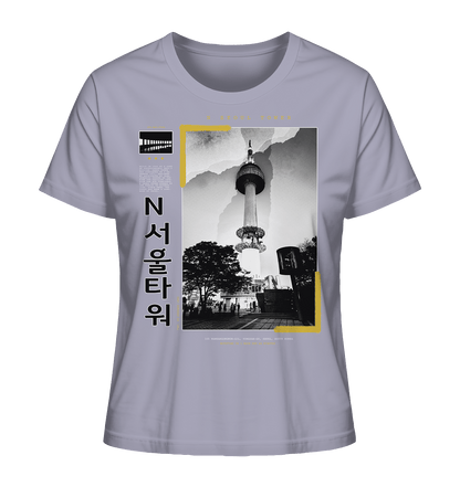 Namsan Tower N Seoul | Damen Organic Shirt - Gomawo Korea - Damen - Südkorea - Korea - Bekleidung - Clothing - K - Streetwear - K - Clothing - K - Vibes