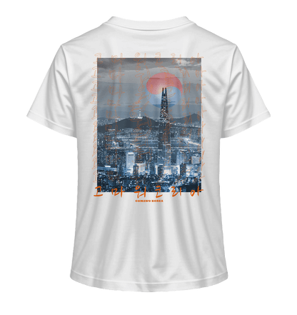 Seoul Skyline | Damen Organic Shirt - Gomawo Korea - Damen - Südkorea - Korea - Bekleidung - Clothing - K - Streetwear - K - Clothing - K - Vibes