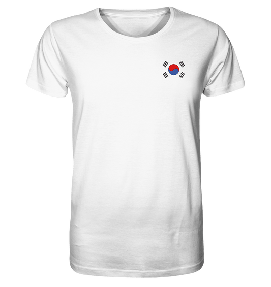 Flagge | Herren Organic T-Shirt - Gomawo Korea - Herren - Südkorea - Korea - Bekleidung - Clothing - K-Streetwear - K-Clothing - K-Vibes