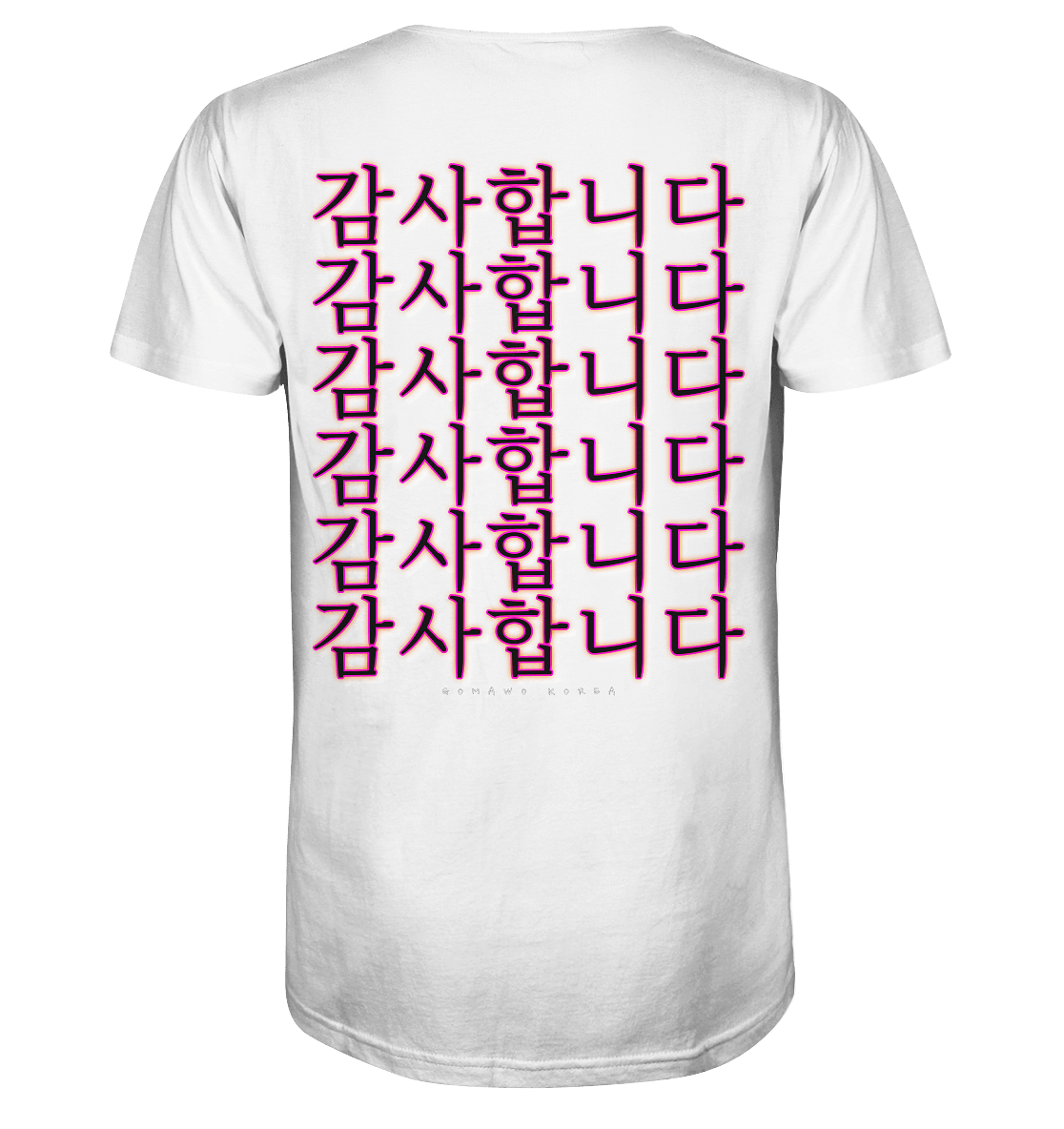Kamsahamnida / 감사합니다 | Herren Organic Shirt - Gomawo Korea - Herren - Südkorea - Korea - Bekleidung - Clothing - K-Streetwear - K-Clothing - K-Vibes