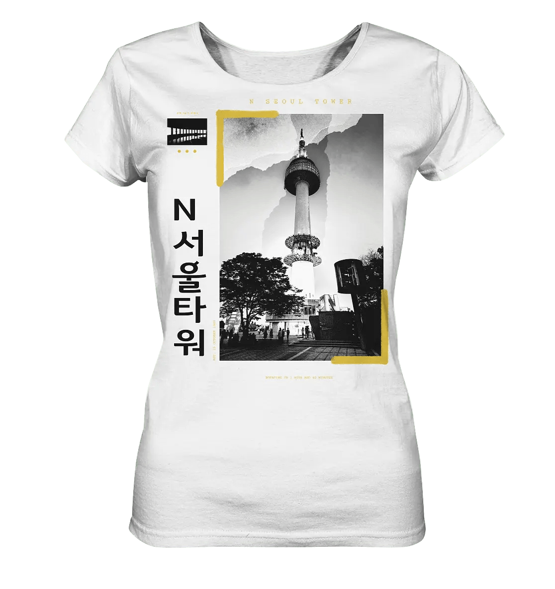 Namsan Tower N Seoul | Damen Organic T-Shirt - Gomawo Korea - Damen - Südkorea - Korea - Bekleidung - Clothing - K-Streetwear - K-Clothing - K-Vibes