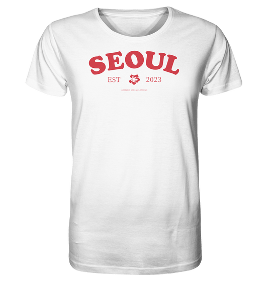 Seoul 2023 | Herren Organic Shirt - Gomawo Korea - Herren - Südkorea - Korea - Bekleidung - Clothing - K-Streetwear - K-Clothing - K-Vibes