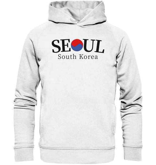 Seoul South Korea - Organic Hoodie - Gomawo Korea - Hoodies - Südkorea - Korea - Bekleidung - Clothing - K-Streetwear - K-Clothing - K-Vibes